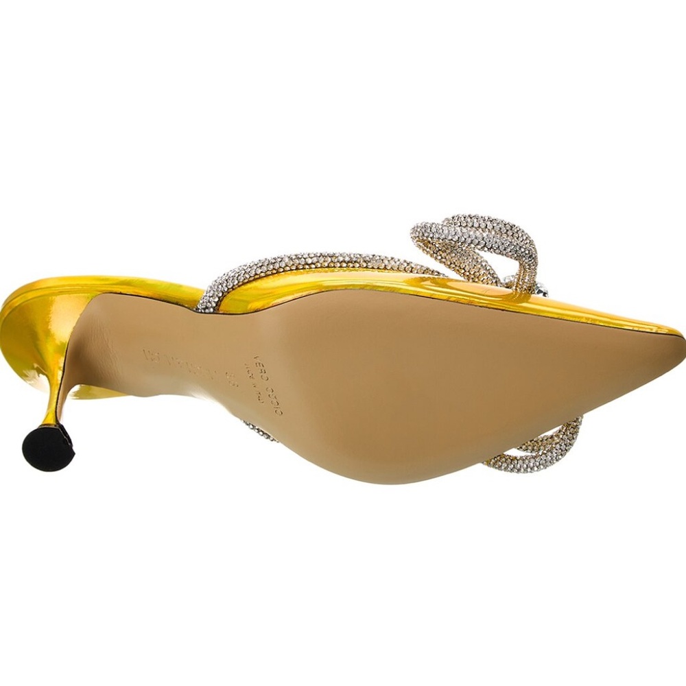 MACH & MACH Yellow and Silver Heels (worn once)